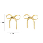 Golden Bow Earrings