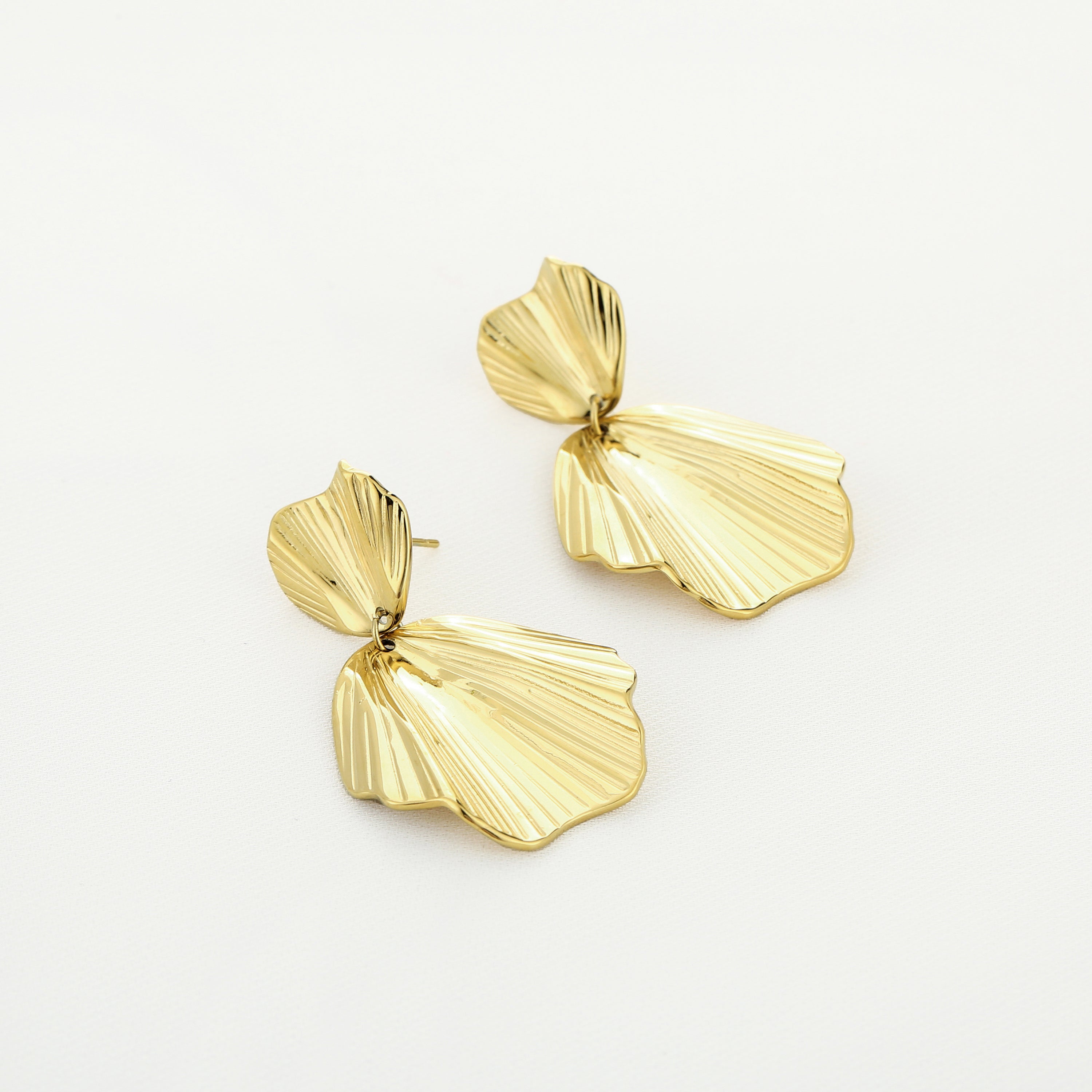 Golden Petal Earrings
