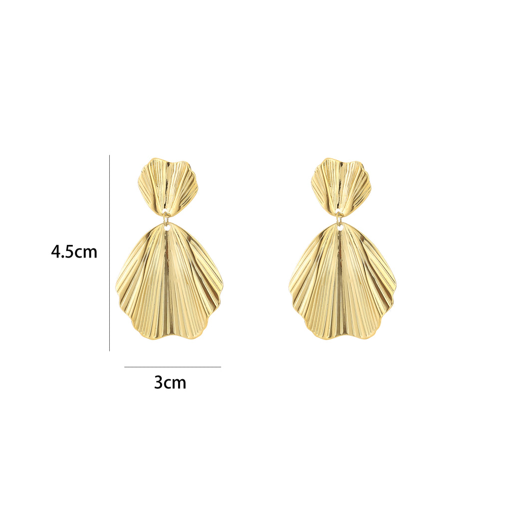 Golden Petal Earrings