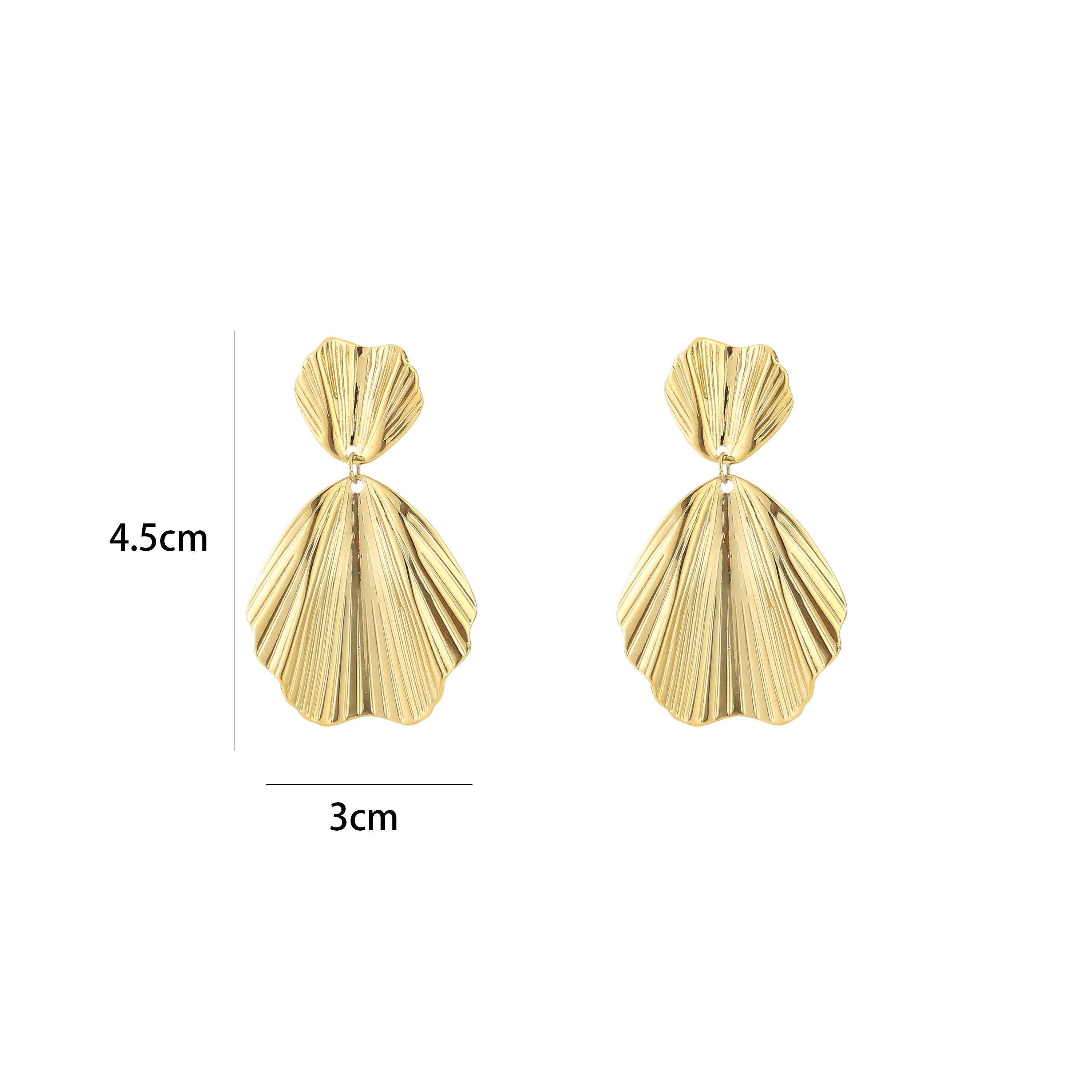 Golden Petal Earrings