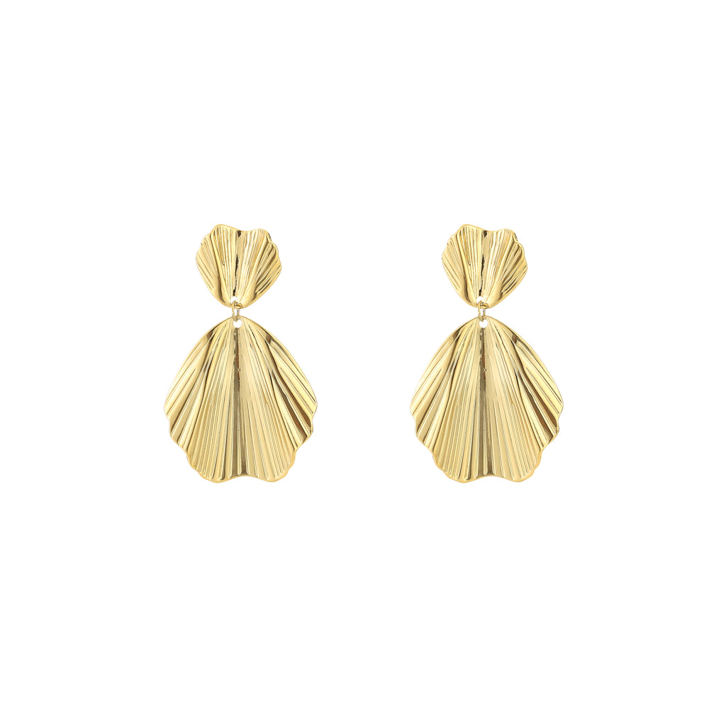 Golden Petal Earrings