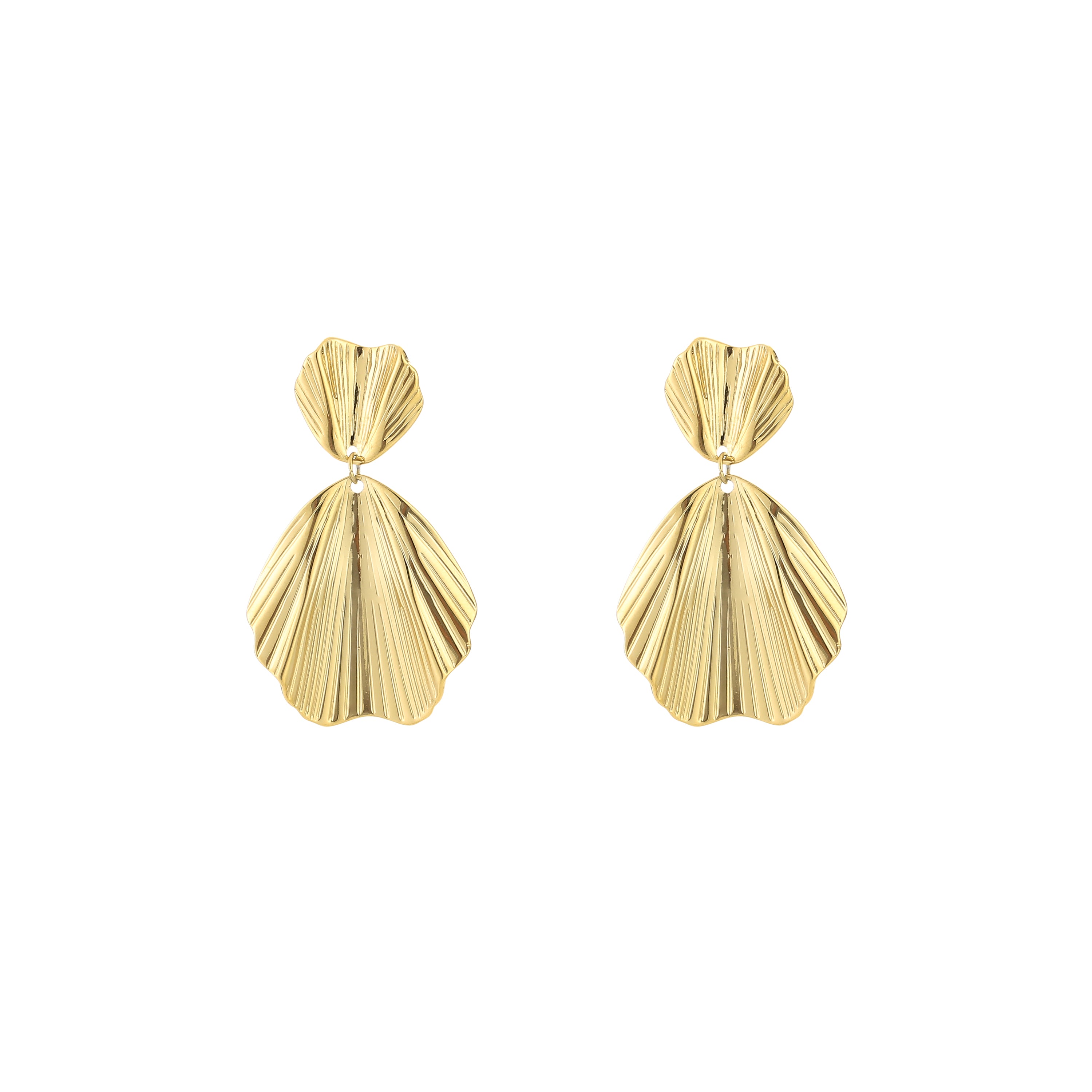 Golden Petal Earrings