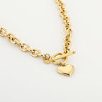Bold Heart Toggle Necklace