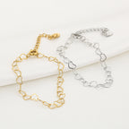 Golden Heart Chain Bracelet