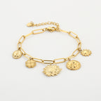 Golden Garden Charm Bracelet