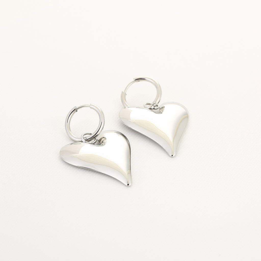 Silver Love Drops Earrings