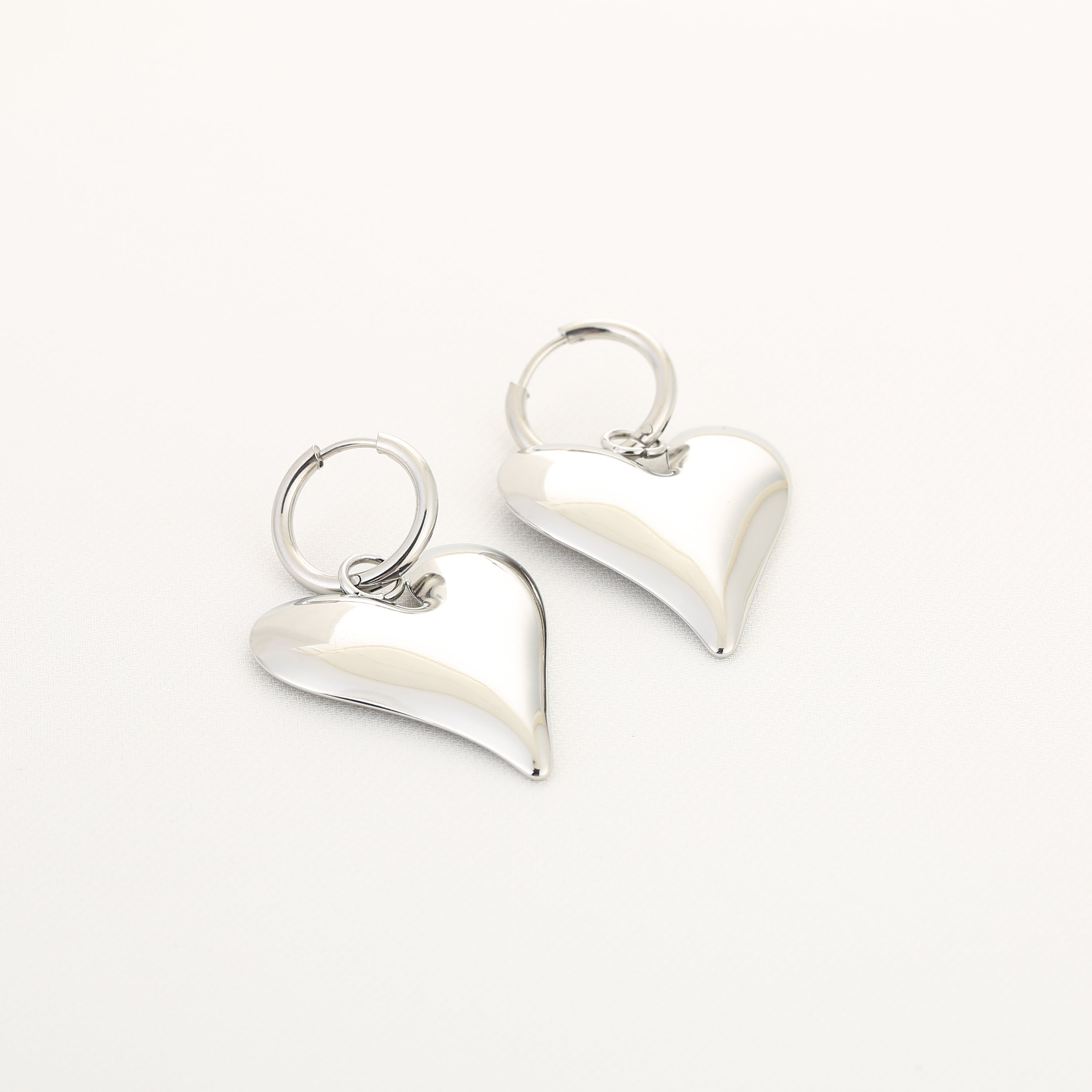 Silver Love Drops Earrings