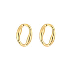 Organic Shape Earrings Gold