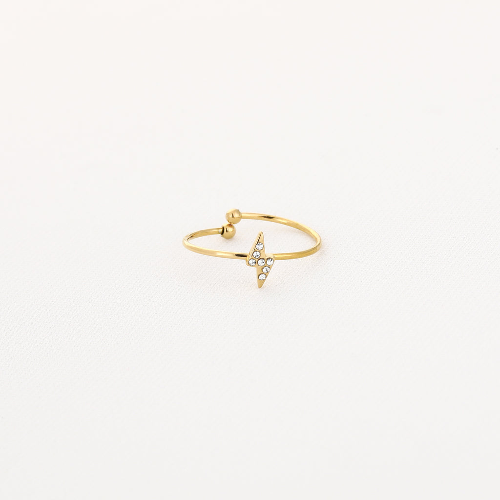 Golden Lightning Ring
