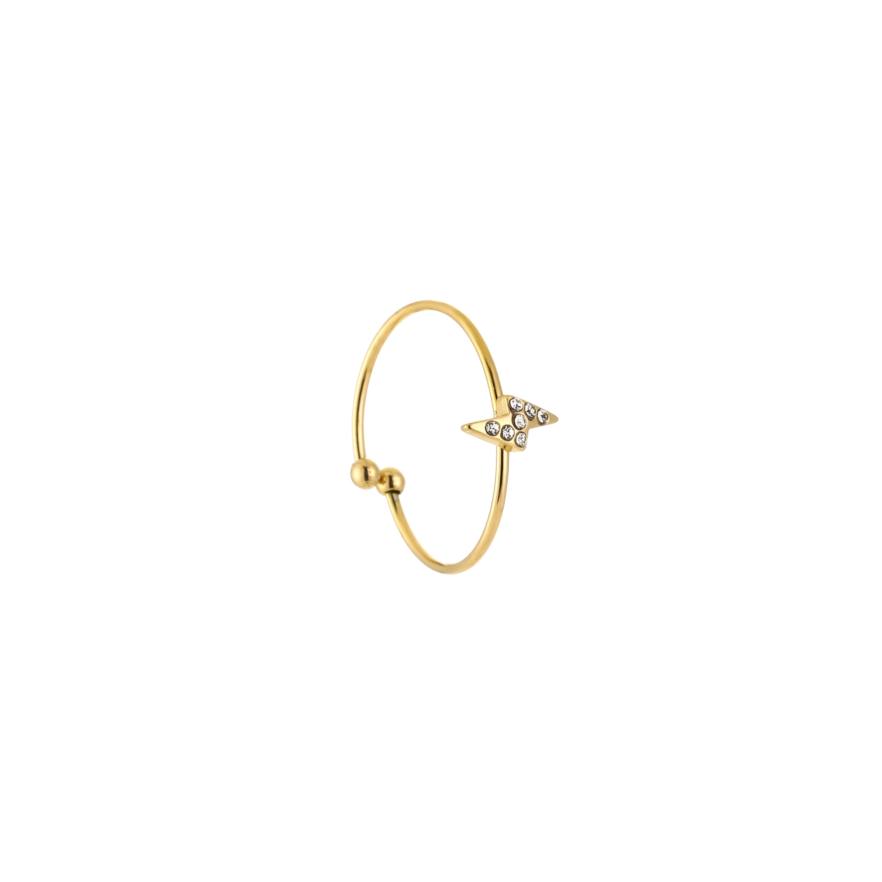 Golden Lightning Ring