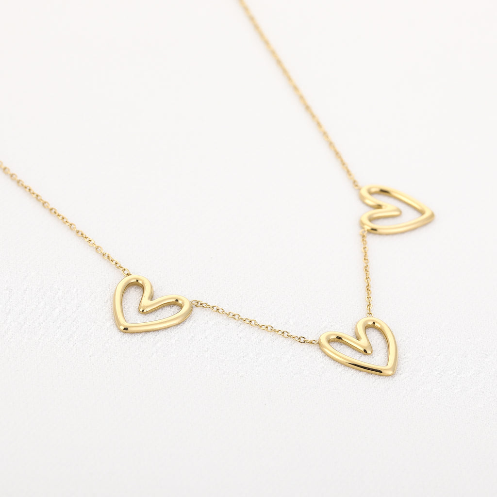 Triple Heart Necklace