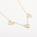 Triple Heart Necklace