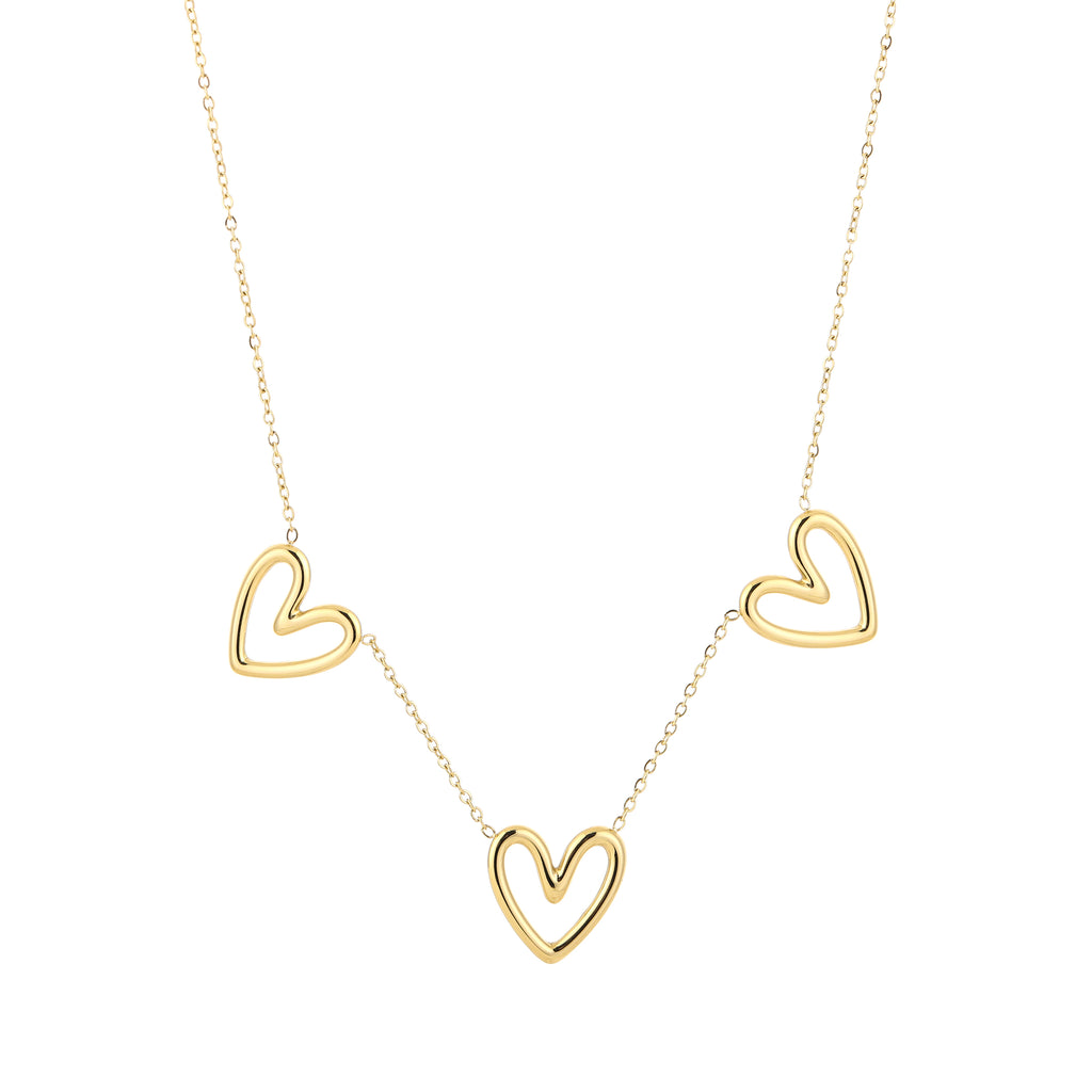 Triple Heart Necklace