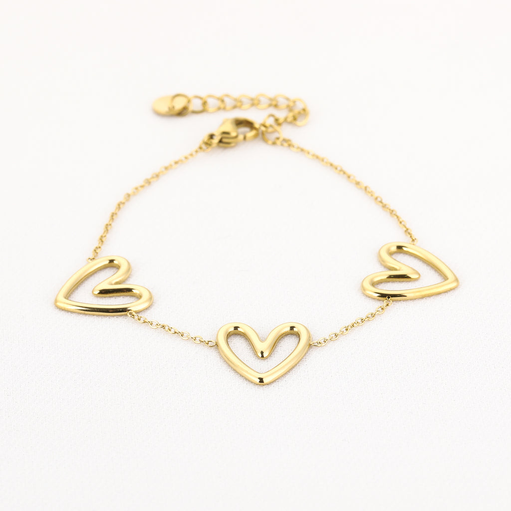 Triple Heart Bracelet