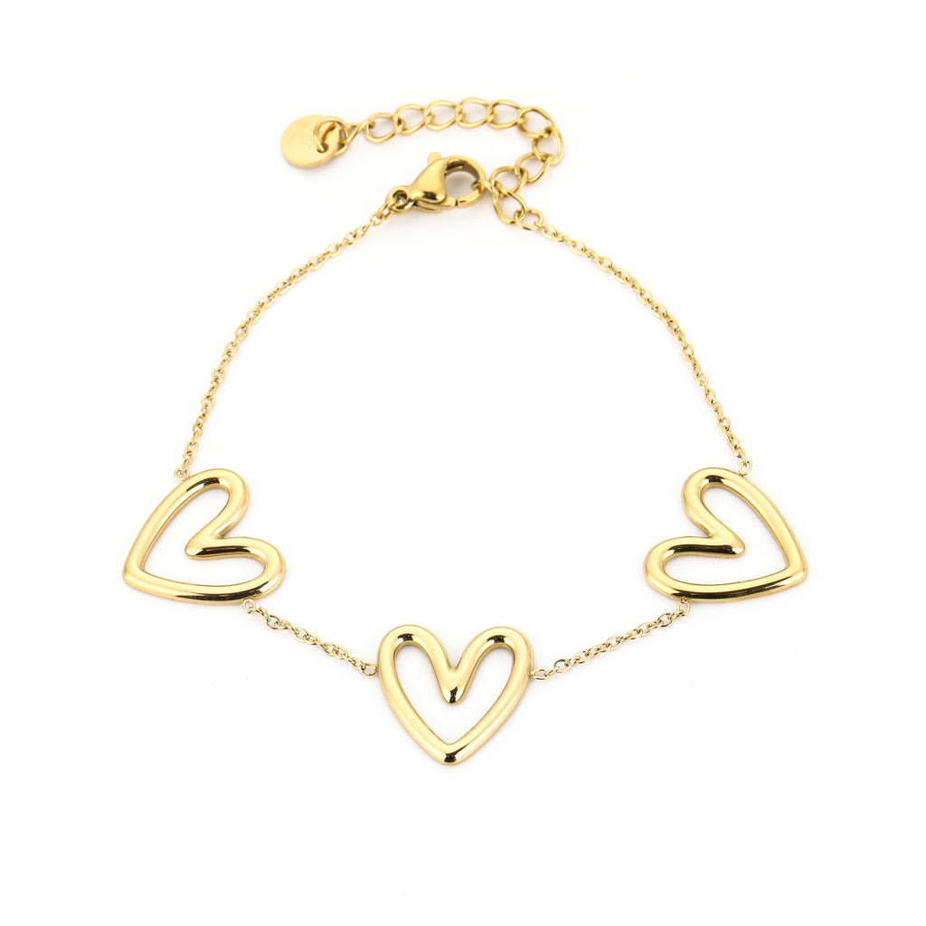 Triple Heart Bracelet