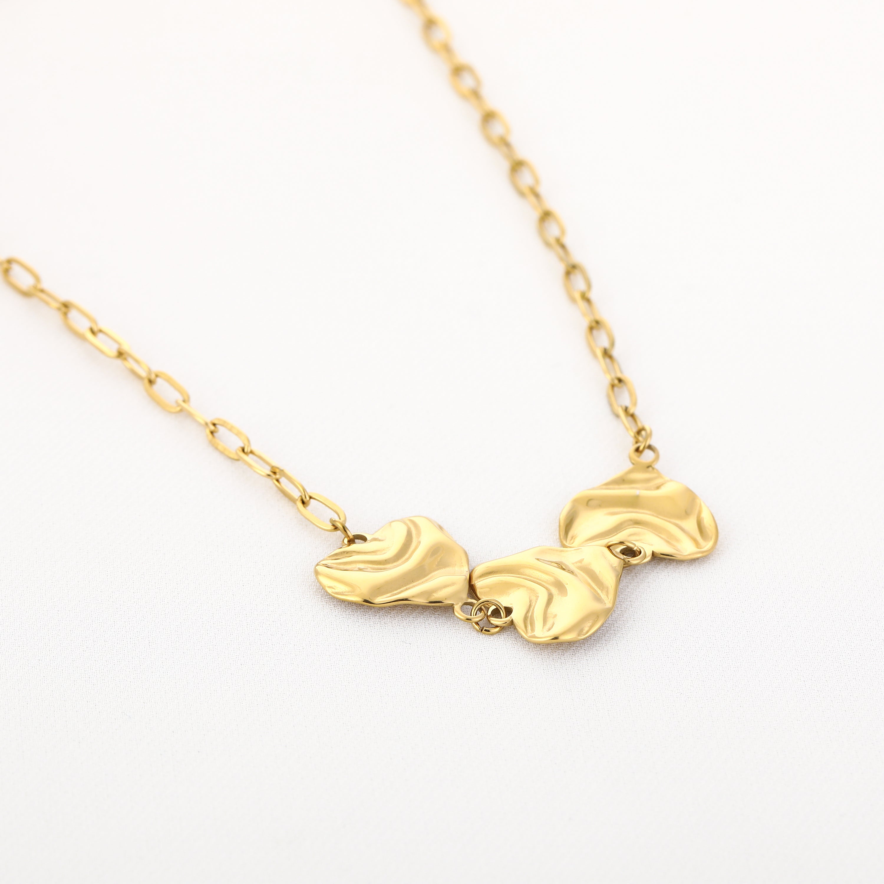 Triple Heart Flow Necklace