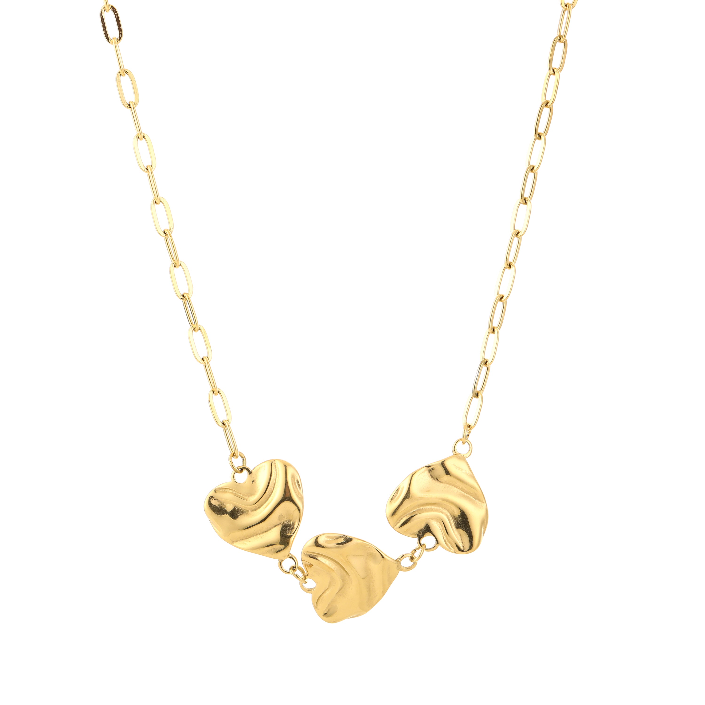 Triple Heart Flow Necklace