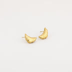 Golden Croissant Chic Earrings