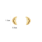 Golden Croissant Chic Earrings