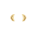 Golden Croissant Chic Earrings