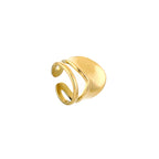 Wave Statement Ring Gold