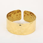 Hammered Cuff Bracelet Gold