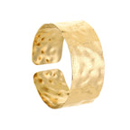 Hammered Cuff Bracelet Gold