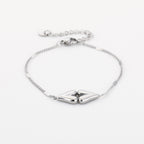 Silver Double Heart Bracelet