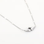 Silver Double Heart Necklace