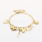 Golden Charms Bracelet