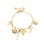 Golden Charms Bracelet