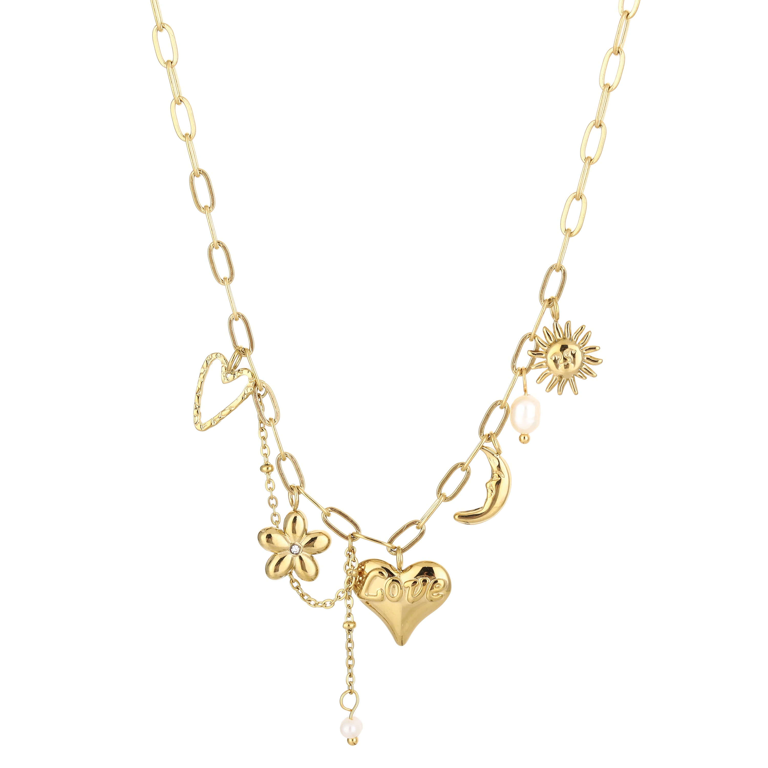Golden Charms Necklace