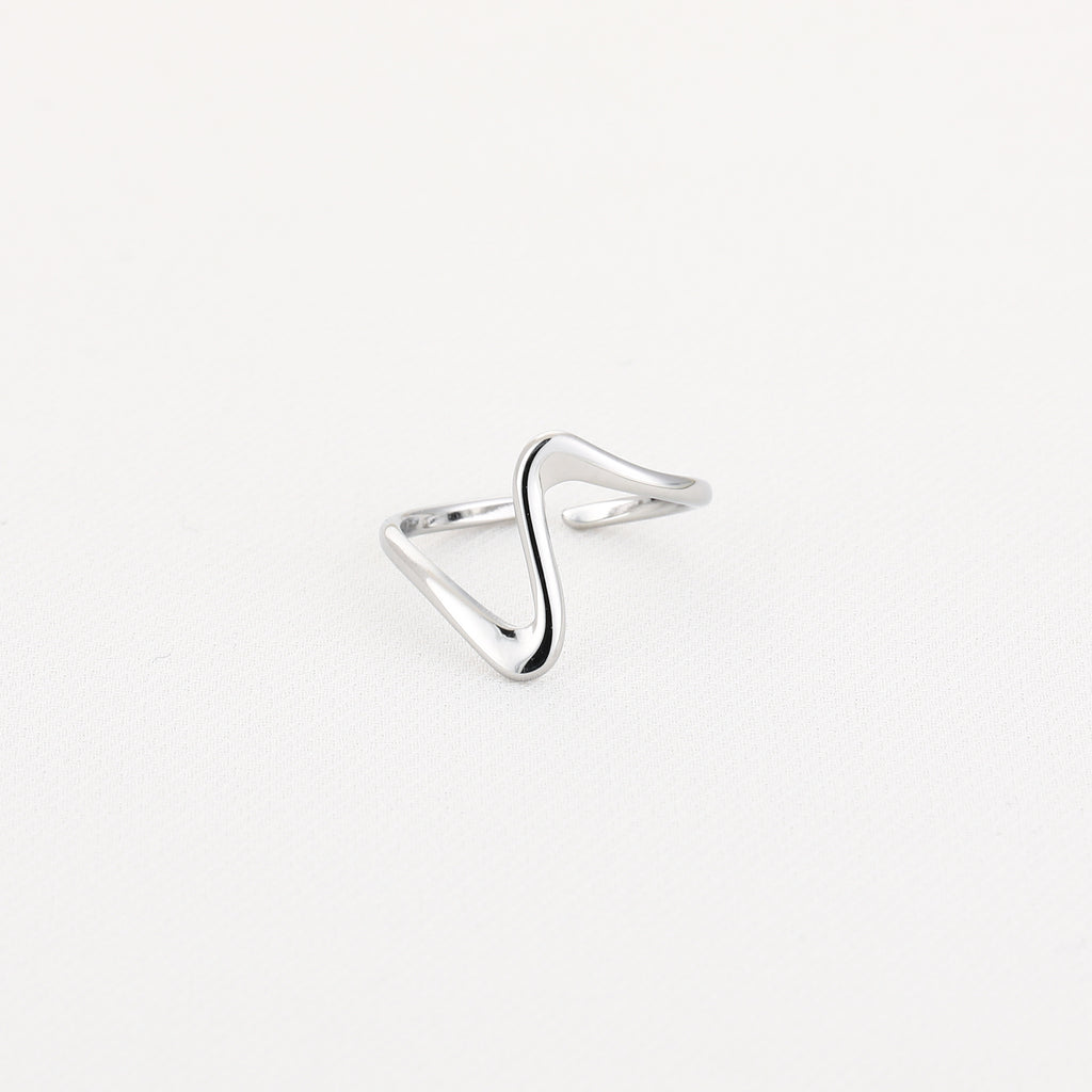 Silver Wave Ring