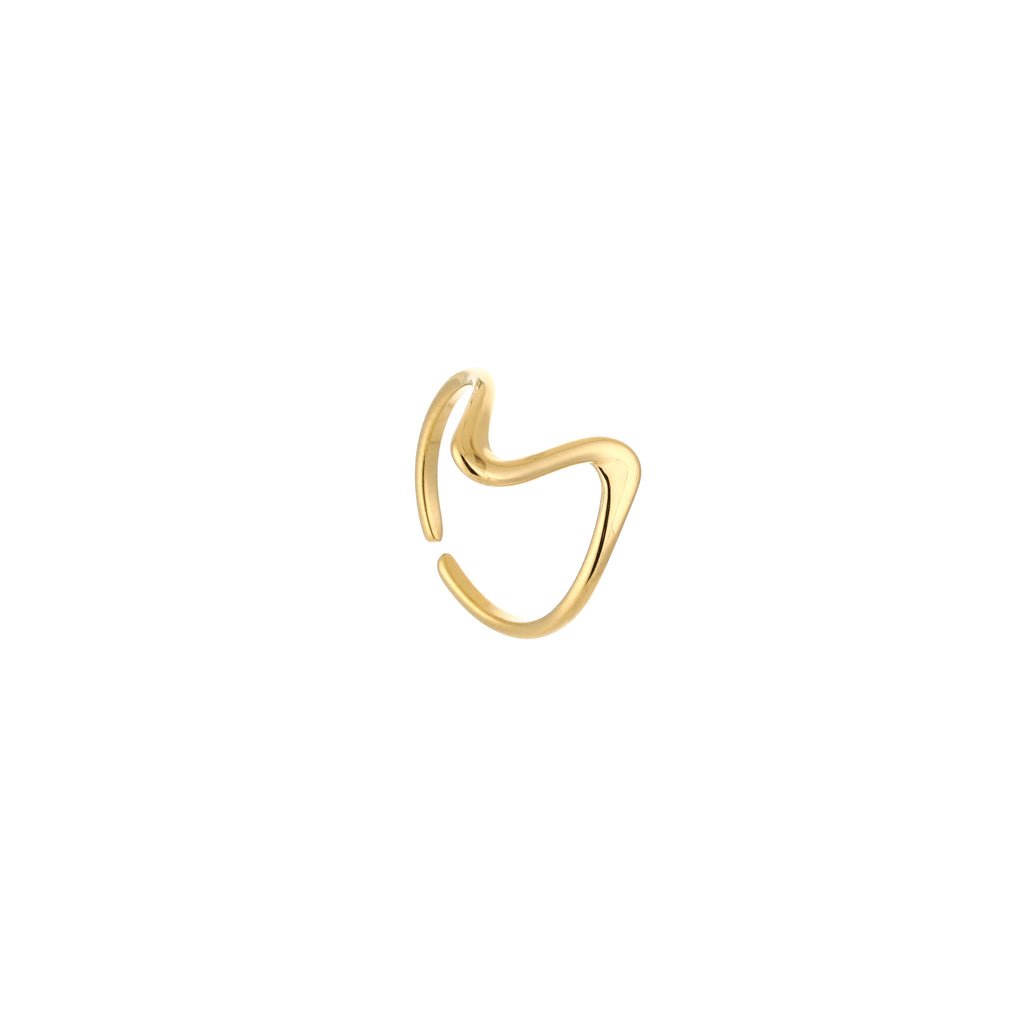 Golden Wave Ring