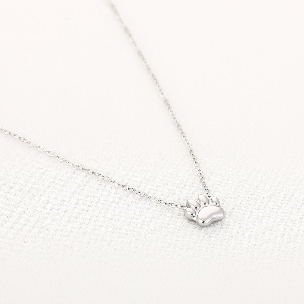 Paw Necklace Silver