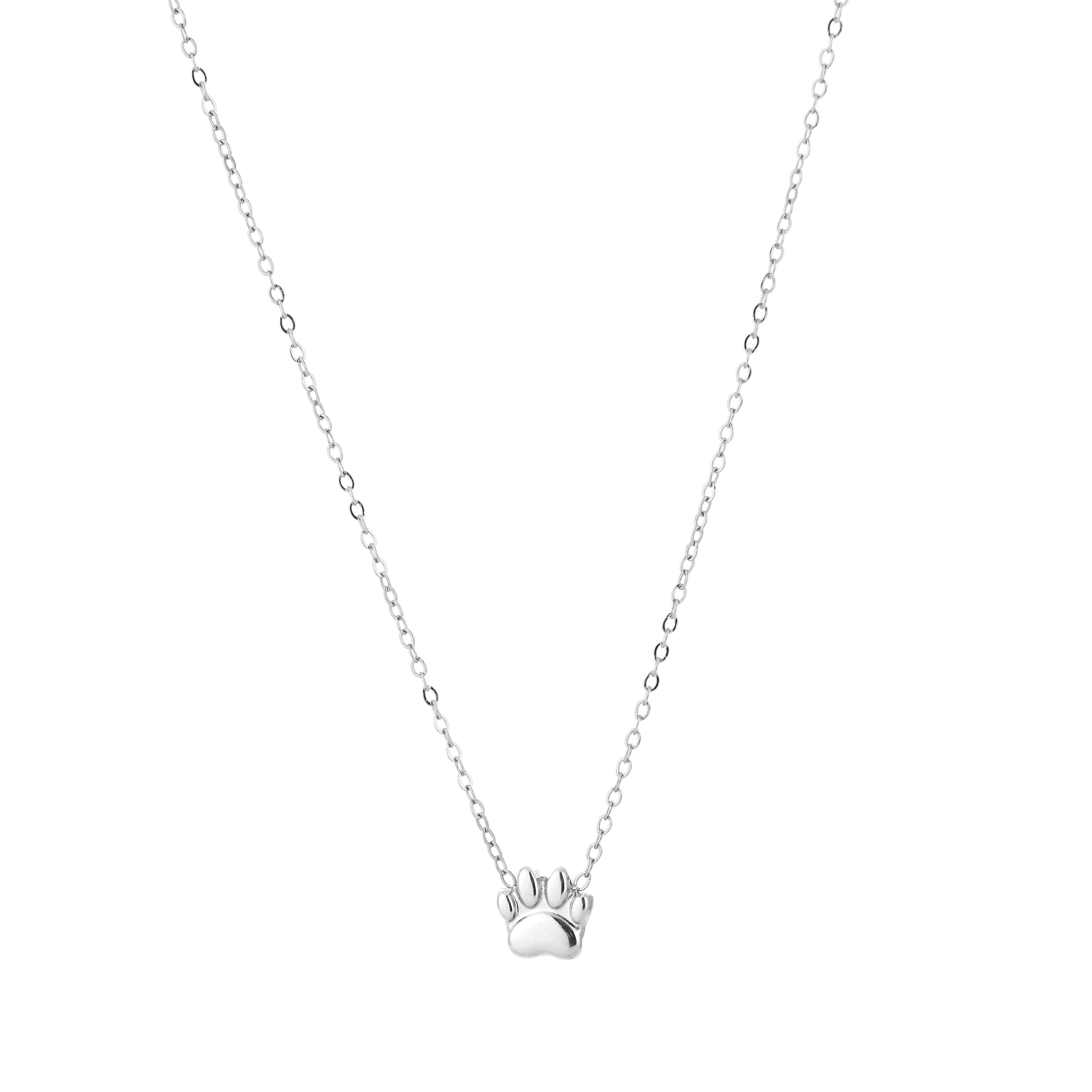 Paw Necklace Silver