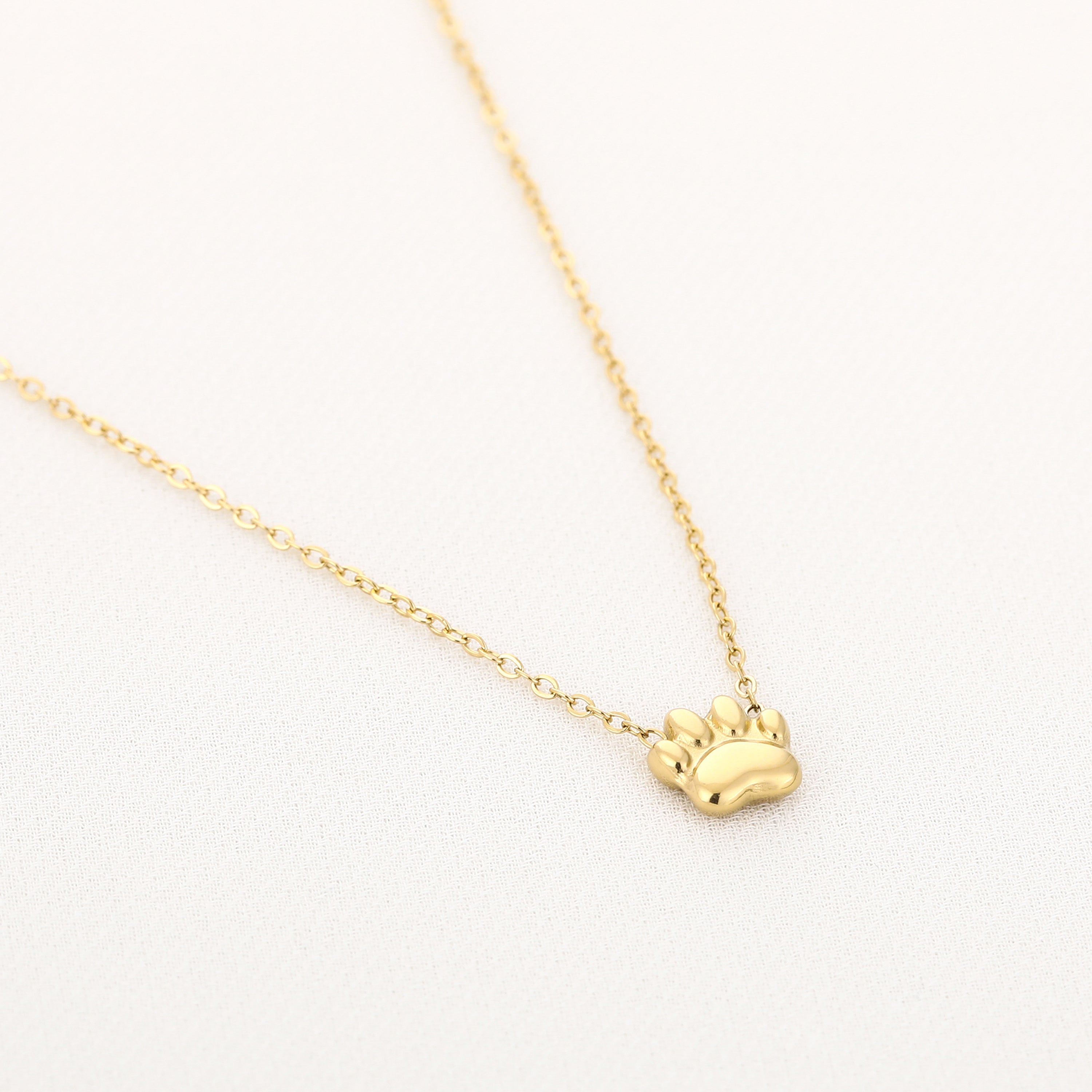 Paw Necklace Gold