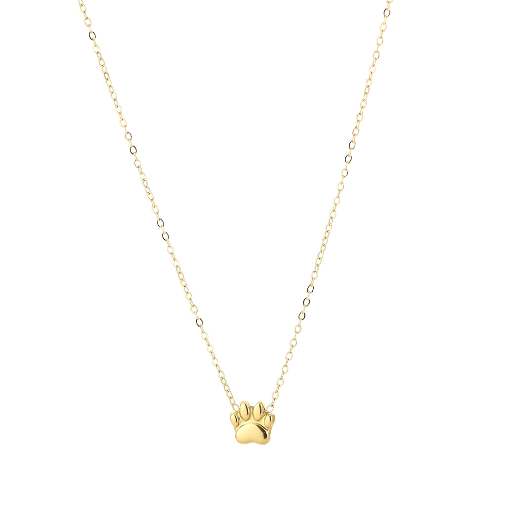Paw Necklace Gold