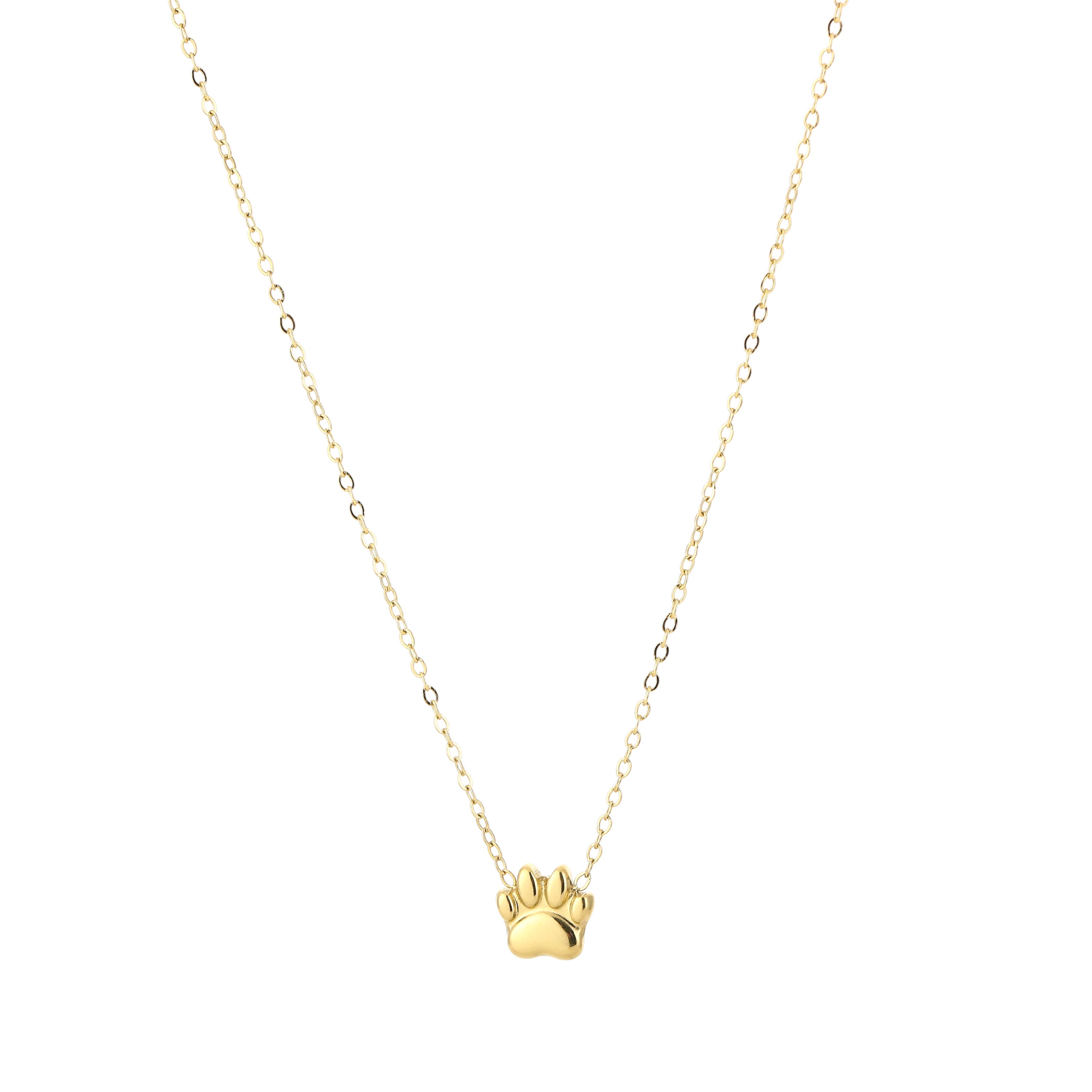 Paw Necklace Gold