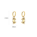 Golden Crab Earrings