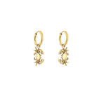 Golden Crab Earrings