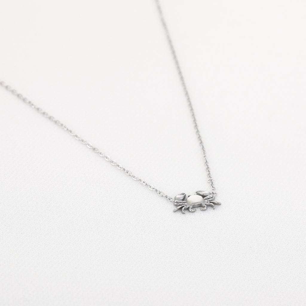 Silver Crab Necklace