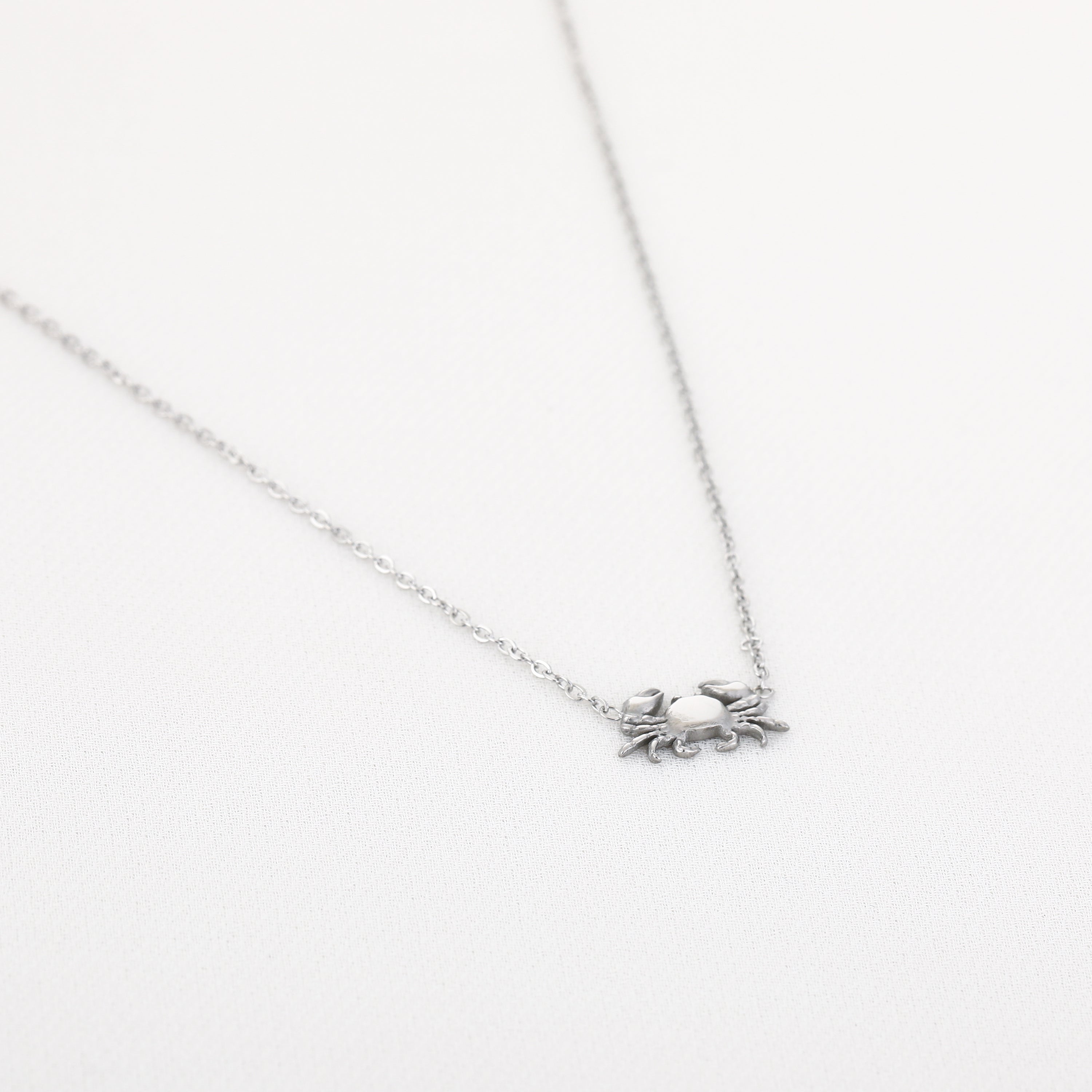 Silver Crab Necklace