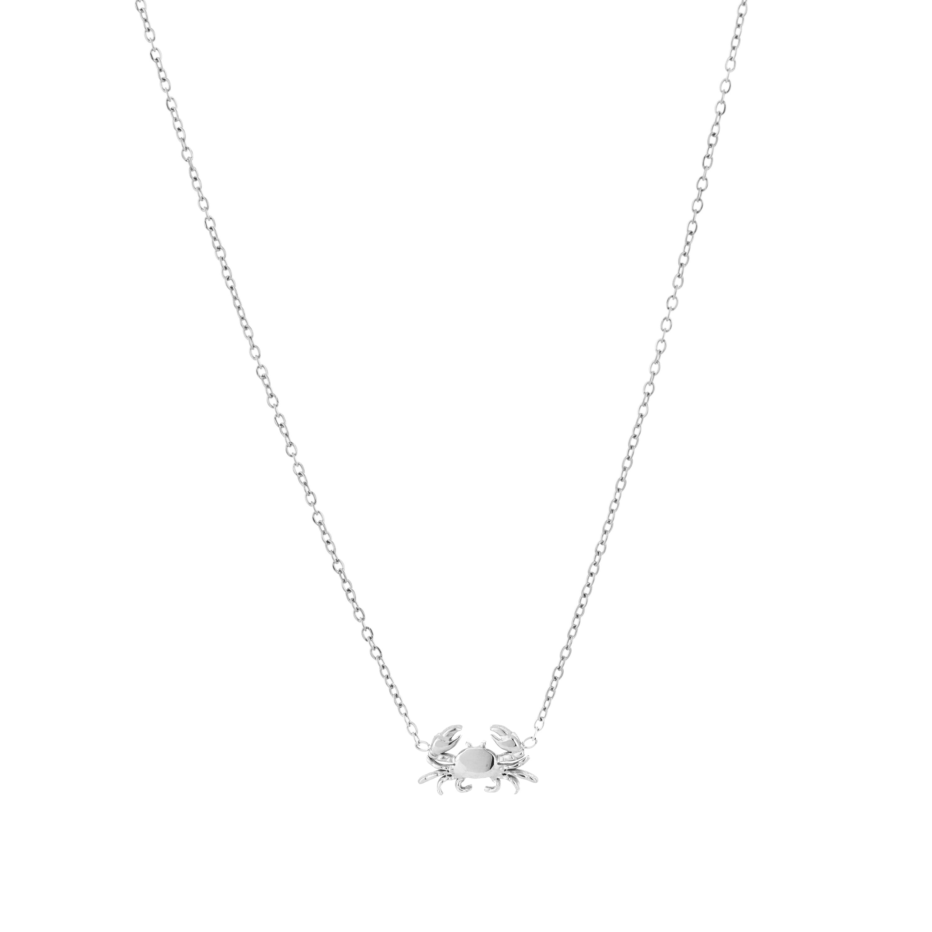 Silver Crab Necklace