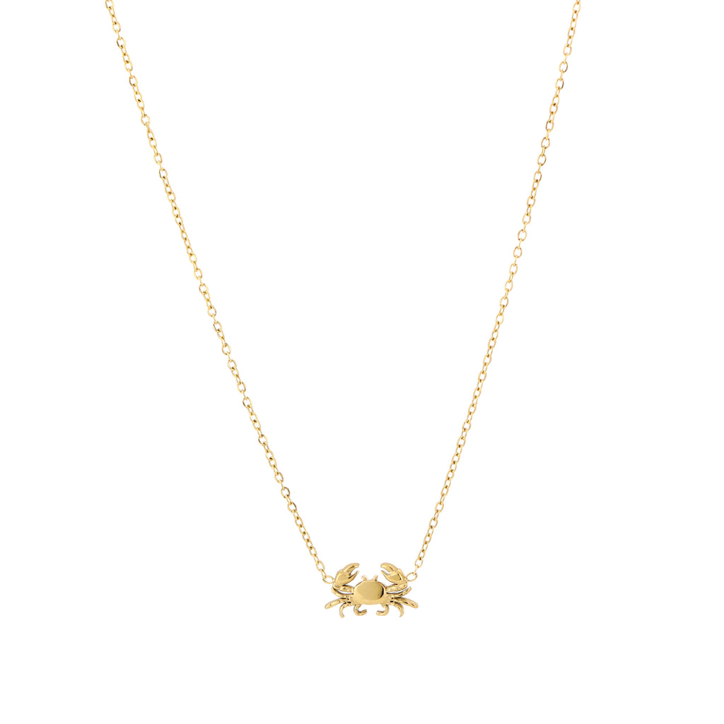 Golden Crab Necklace