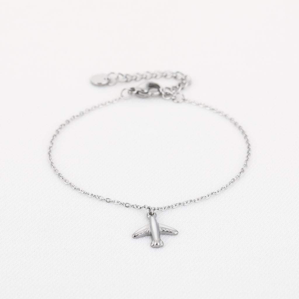 Airplane Bracelet Silver