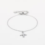 Airplane Bracelet Silver