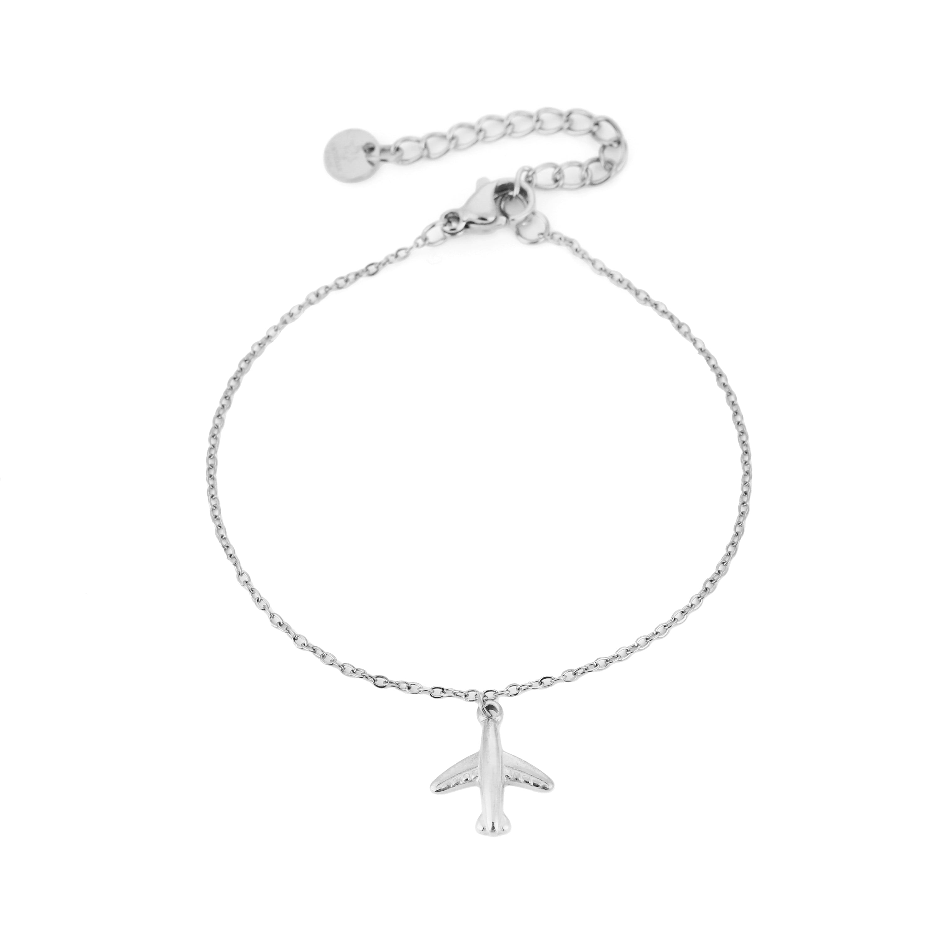Airplane Bracelet Silver