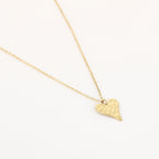Textured Heart Necklace
