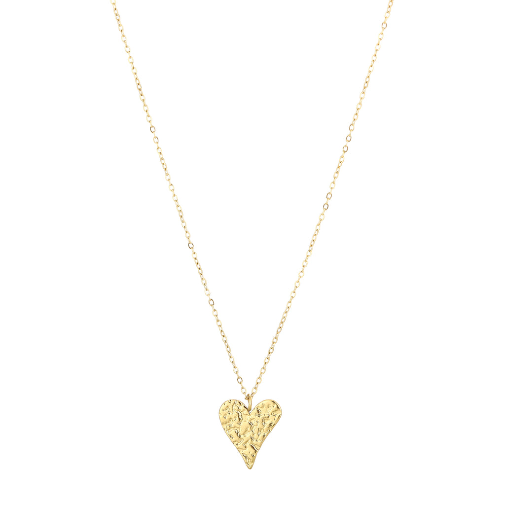 Textured Heart Necklace